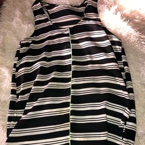 Black & White Striped Tank